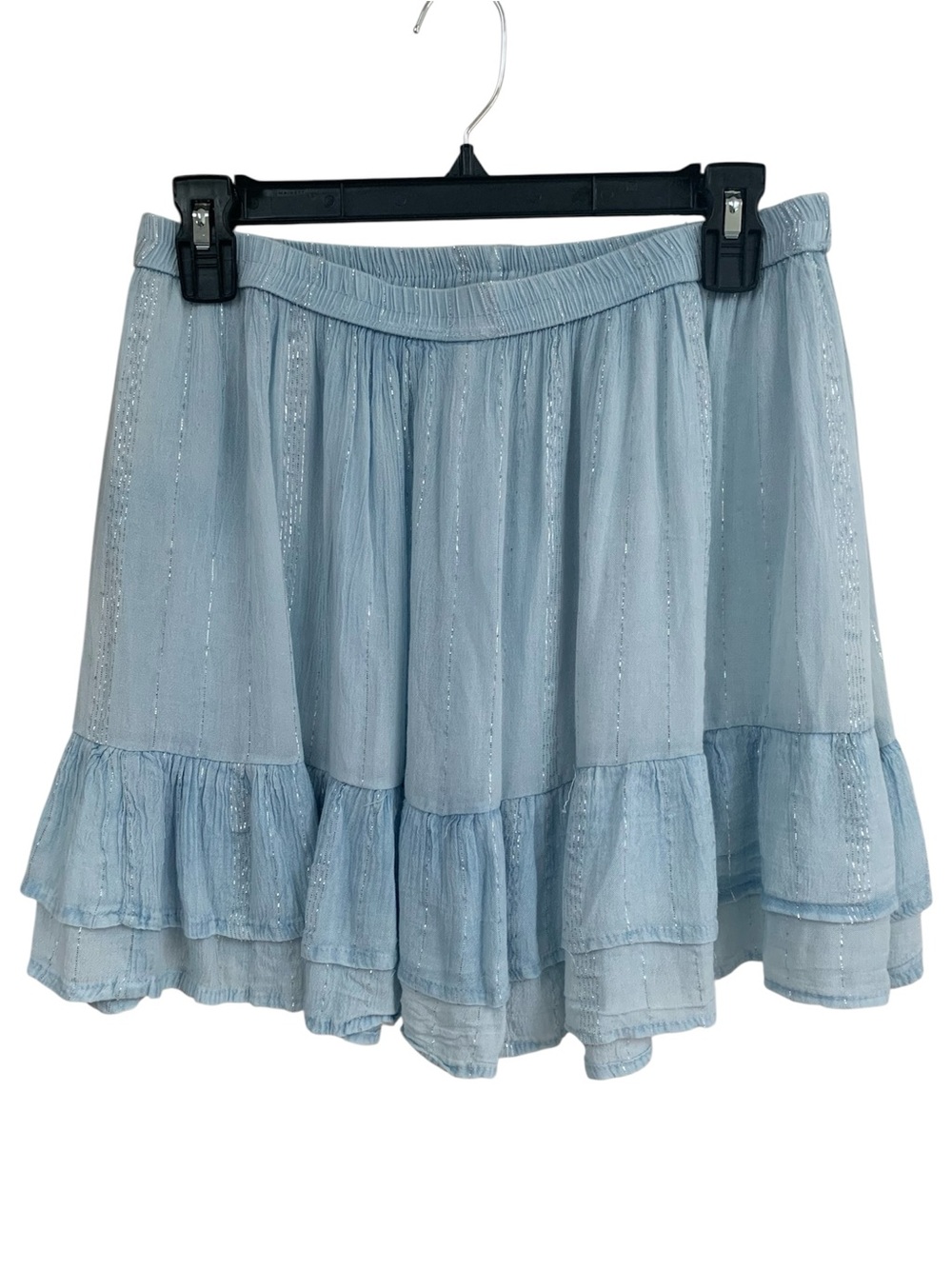 NWT Light Blue Ruffled Skirt - Raya Sun - Picture 2 of 6